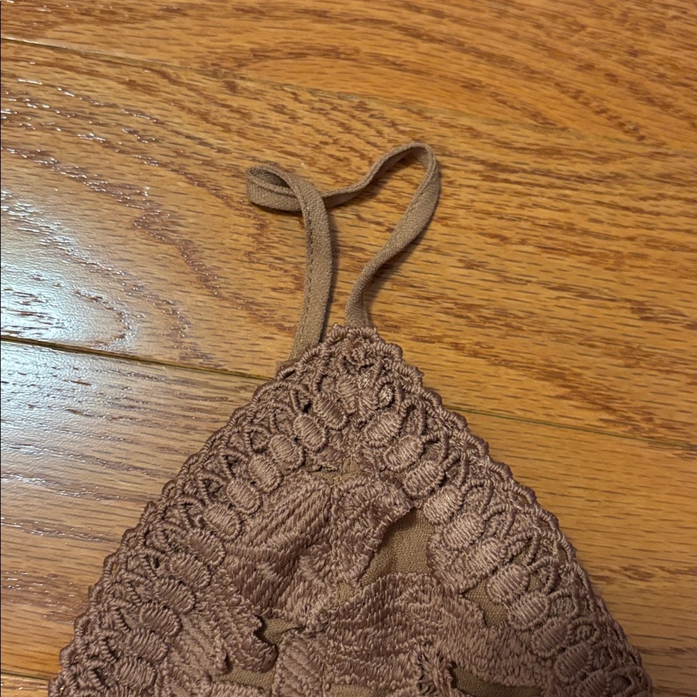 Love Tree Mauve Crochet Lace Bralette Crop Top - Picture 5 of 14